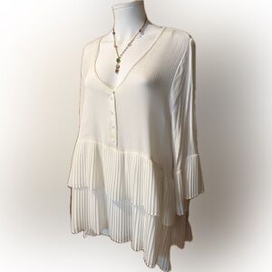 For the Republic Pleated Tunic L